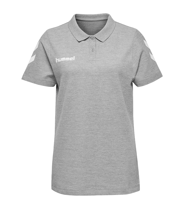 Hummel Cotton Poloshirt Damen Grau F2006 - grau