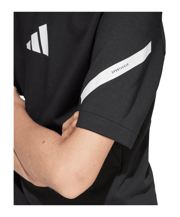 adidas Z.N.E. T-Shirt Kids Schwarz - schwarz