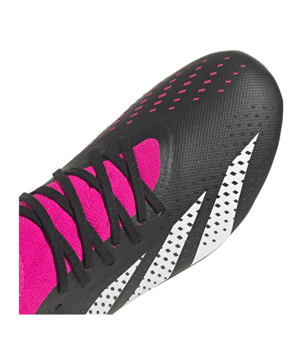 adidas Predator Accuracy.3 FG Own Your Football Schwarz Weiss Pink - schwarz