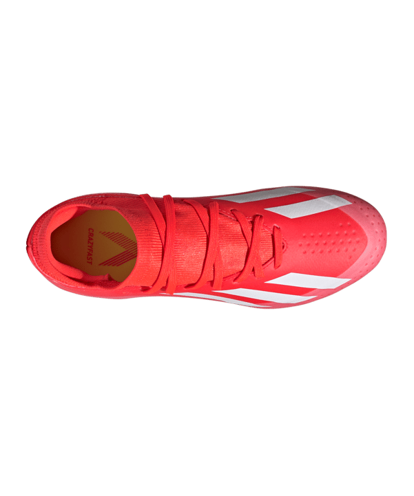 adidas X Crazyfast League FG Kids Energy Citrus Rot Weiss Gelb - rot
