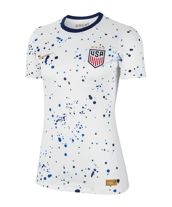 Nike USA Trikot Home Frauen WM 2023 Damen Weiss Blau F101 - weiss