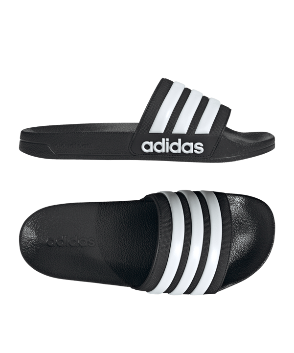 adidas Cloudfoam Adilette Shower Regular Schwarz - schwarz