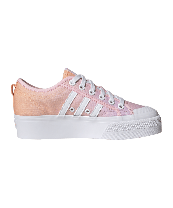 adidas Originals Nizza Platform Damen Weiss Pink - weiss