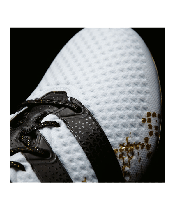 adidas ACE 16.1 Primeknit FG Weiss Gold - weiss