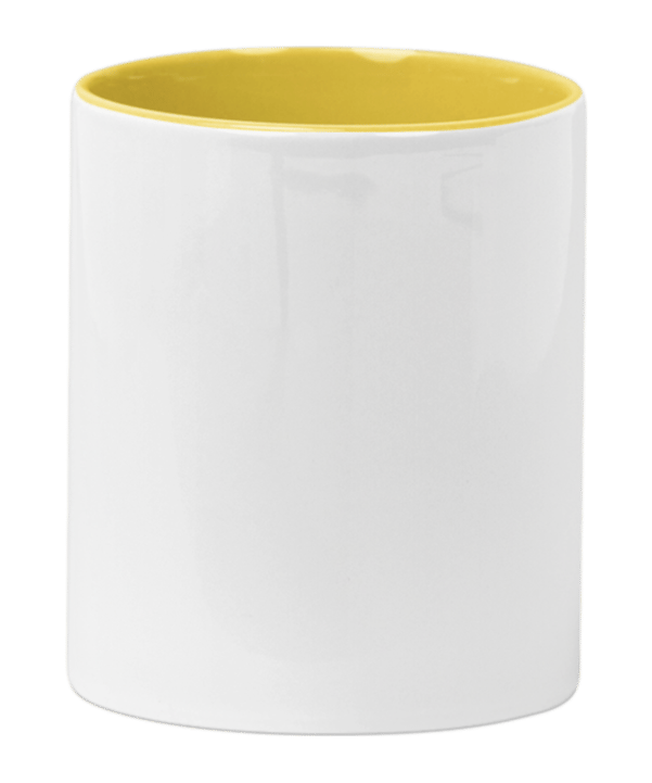 Merch Mug Two Tone 11oz Yellow - gelb