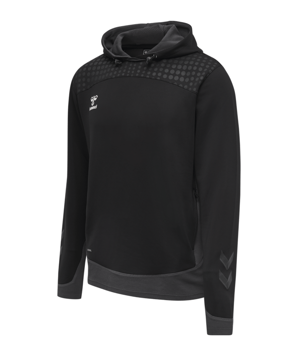 Hummel hmlLEAD Poly Hoody Schwarz F2001 - schwarz