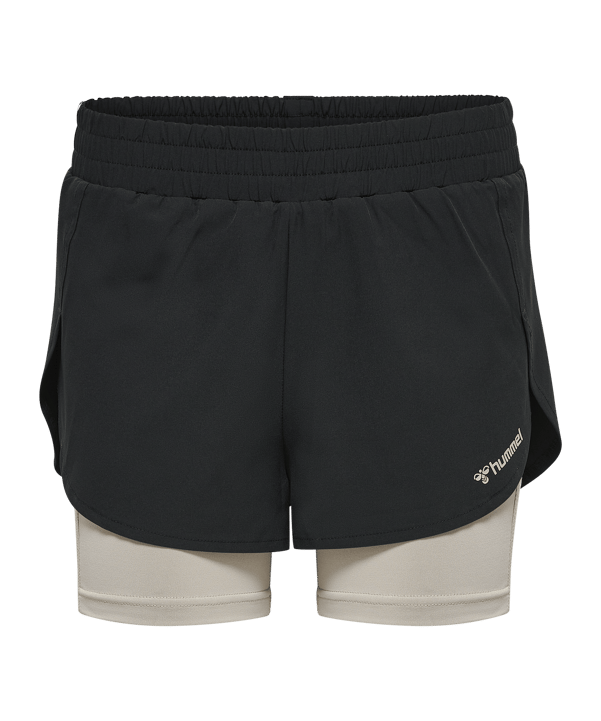 Hummel Mt Track 2 In 1 korte broek Dames  zwart F2001 - zwart