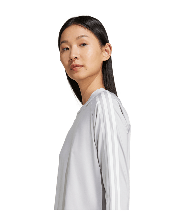 adidas Hilo White T-Shirt Damen Grau - grau