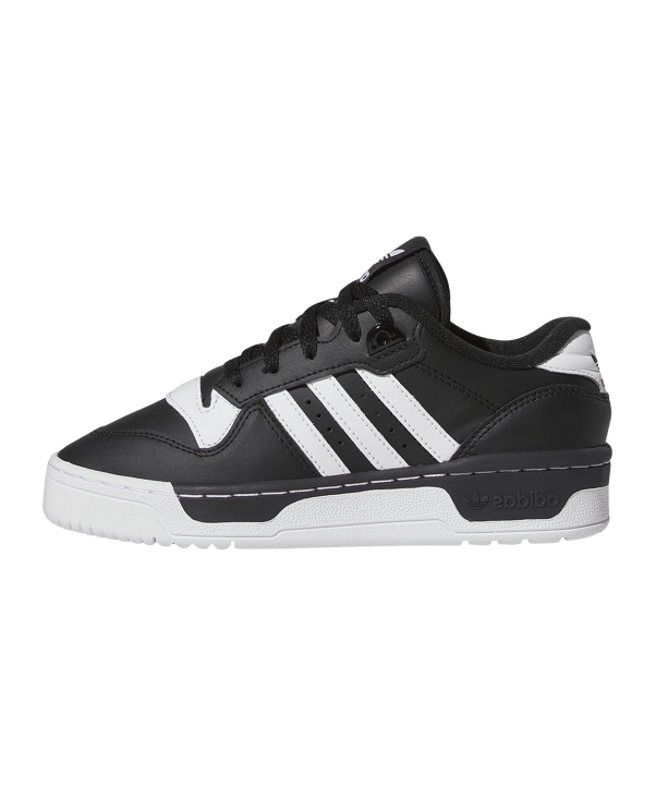adidas Originals Rivalry Low Kids Schwarz Weiss - schwarz
