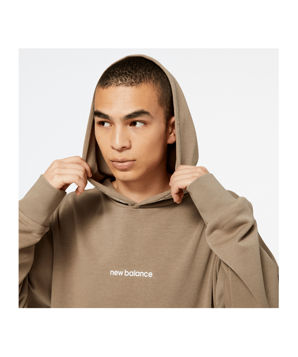 New Balance Essentials Fleece Hoody FMS - braun