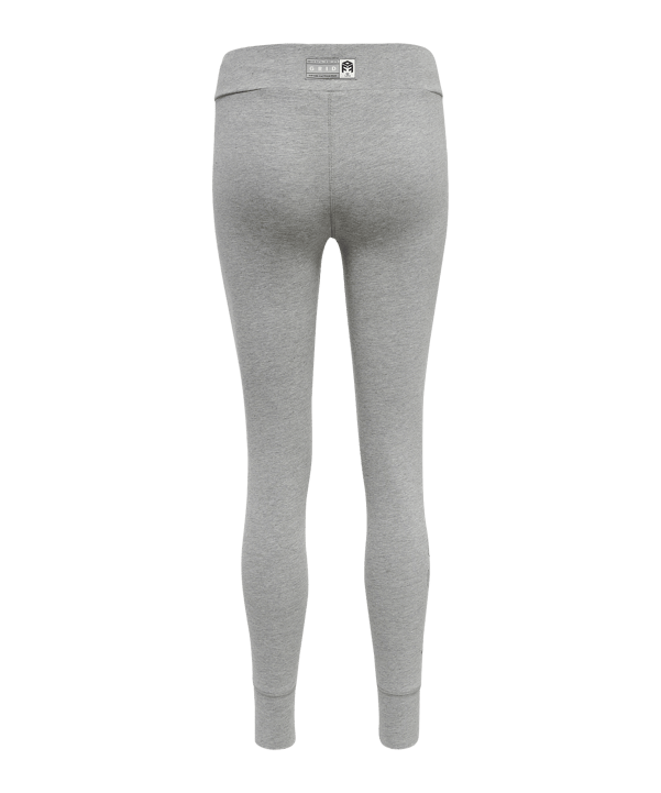 Hummel Move Grid Cotton Leggings Damen Grau F2006 - grau