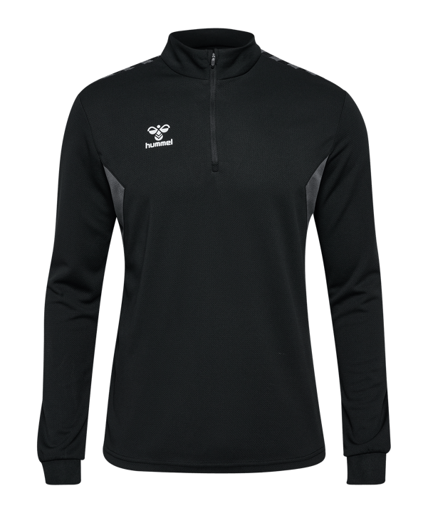 Hummel Authentic HalfZip Sweatshirt Schwarz F2001 - schwarz