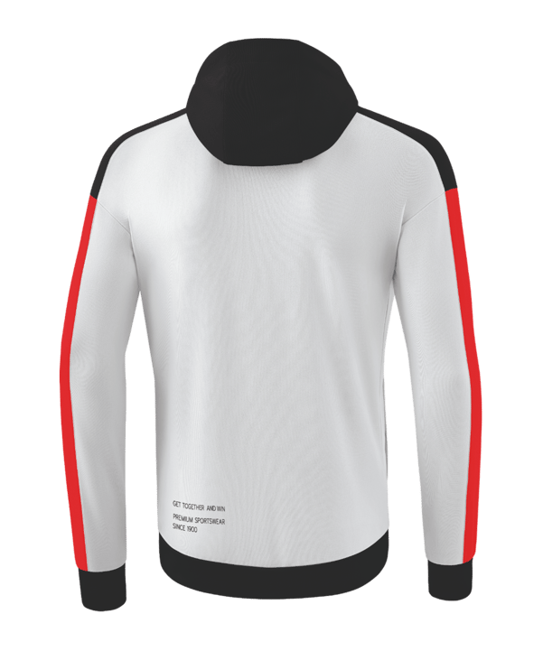 Erima Change by Kapuzenjacke Kids Weiss Schwarz - weiss