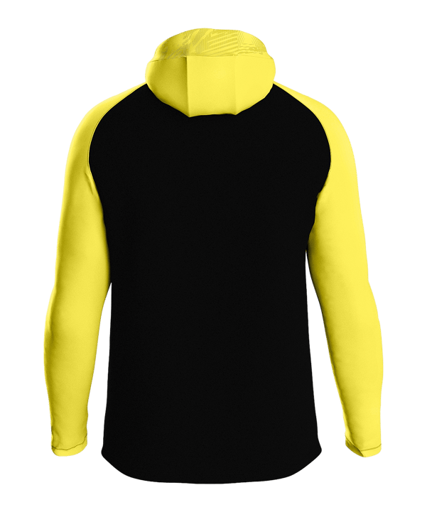JAKO Iconic Kapuzenjacke Kids Schwarz Gelb F808 - schwarz