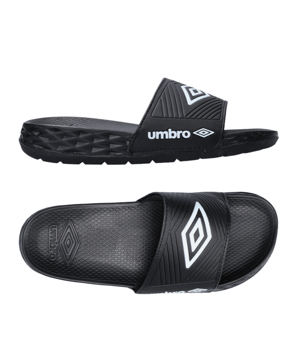 Umbro Equipe Sandal Badelatsche Schwarz Weiss F90 - schwarz