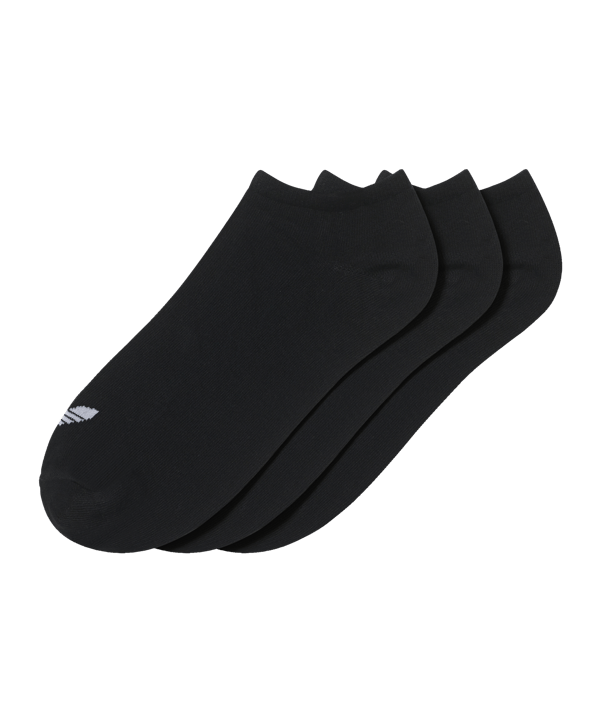 adidas Trefoil Liner Kurzsocken 3er Pack Schwarz - schwarz