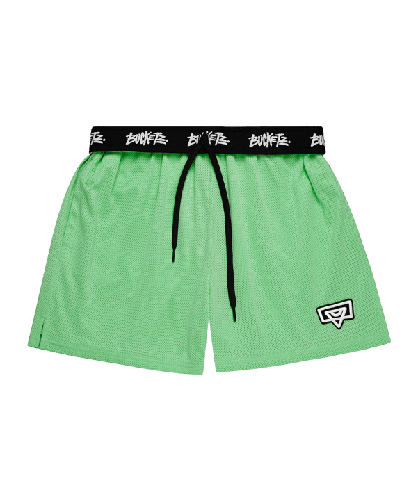 Bucketz All Day Mesh Short Grün - gruen