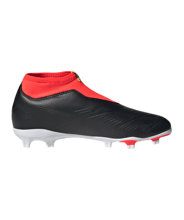 adidas Predator League LL FG Solar Energy Kids Schwarz Weiss Rot - schwarz