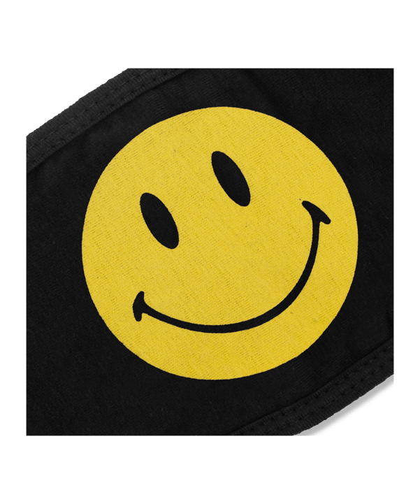 Market Smiley Logo Mundmaske - schwarz