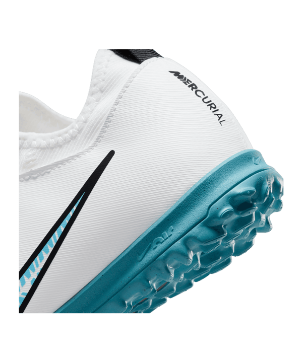 Nike Jr Air Zoom Mercurial Vapor XV Academy TF Blast Kids Weiss Blau Pink F146 - weiss