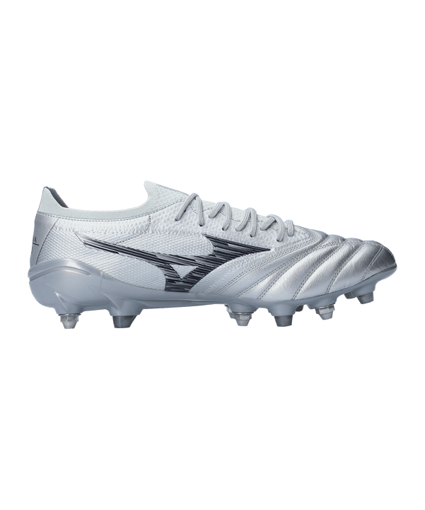Mizuno Morelia Neo Beta Made in Japan Mix SG Platinum Silver Silber F04 - silber