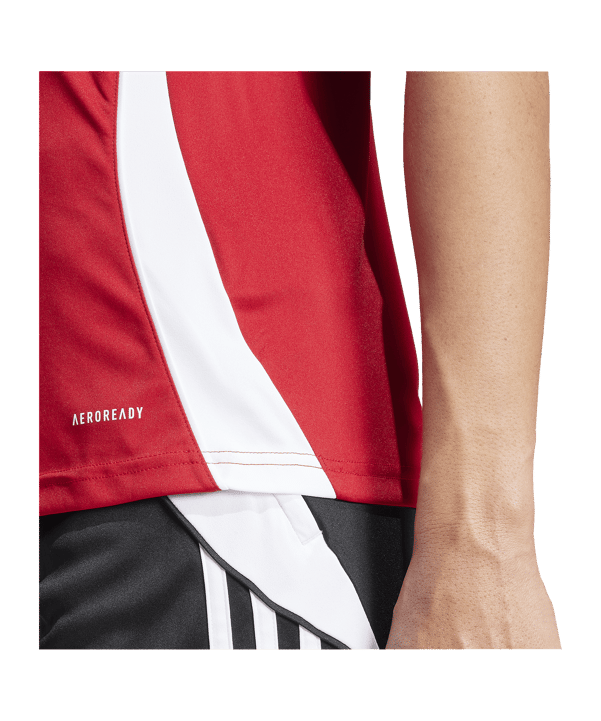 adidas Tiro 24 Trikot Damen Rot Weiss - rot