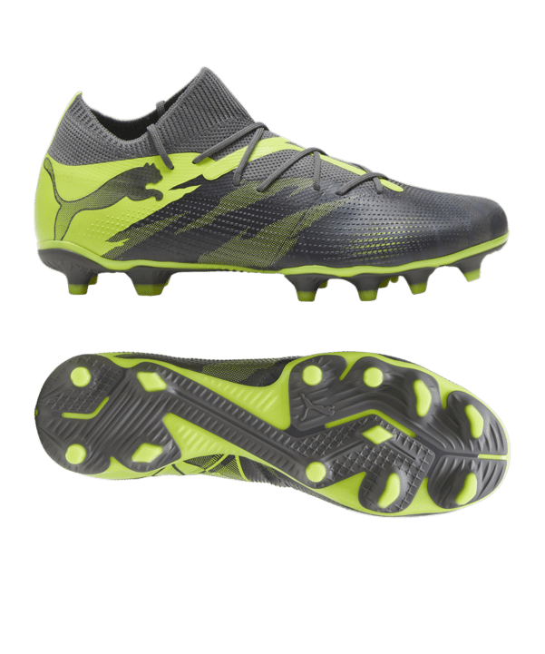 PUMA FUTURE 7 Match Rush FG/AG Grau Grün F01 - grau