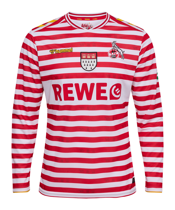 Hummel 1. FC Köln Karneval Trikot Langarm 2025/2026 Weiß F9402 - weiss