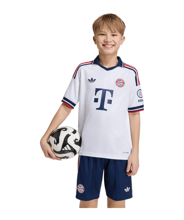adidas FC Bayern München Trikot Away 2026/2027 Kids Weiß