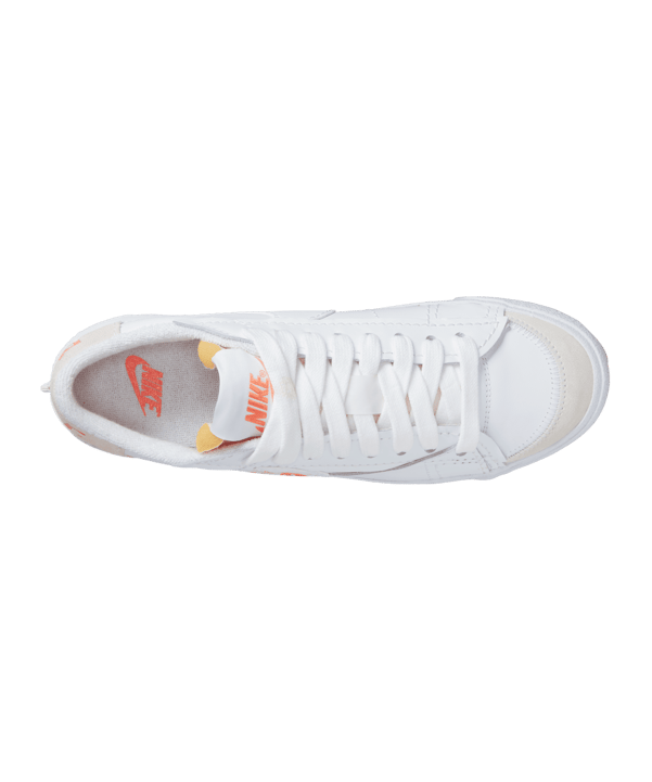 Nike Blazer Low 77 Jumbo Weiss Orange F100 - weiss