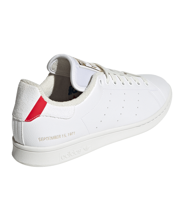 adidas Originals Stan Smith Weiss Blau Rot - weiss