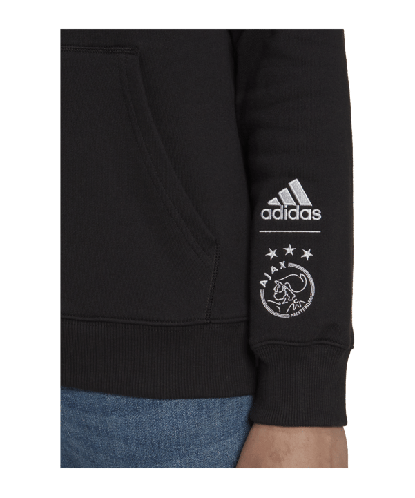 adidas Ajax Amsterdam Hoody Schwarz - schwarz