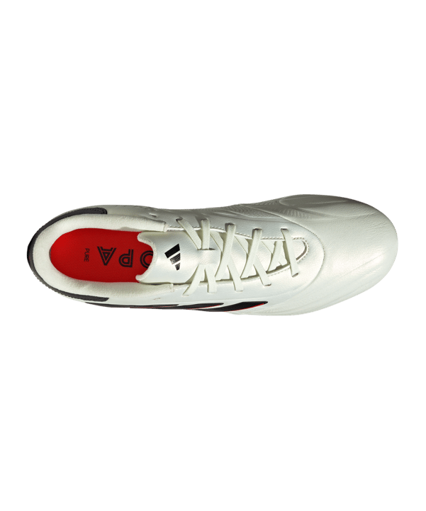 adidas COPA Pure 2 League FG Solar Energy Weiss Schwarz Rot - weiss