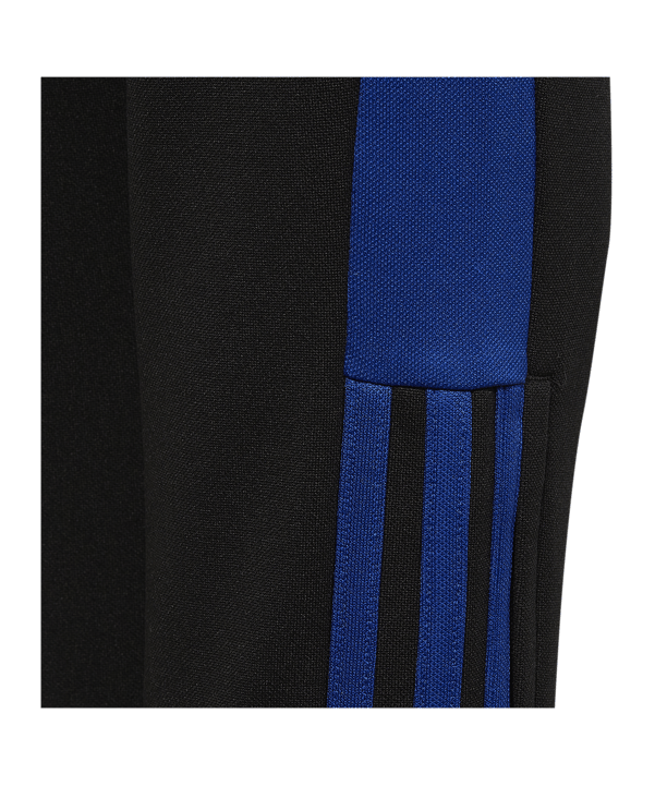 adidas Tiro Trainingshose Kids Schwarz Blau - schwarz