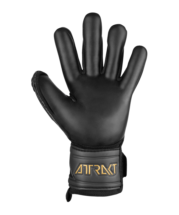 Reusch Attrakt Duo Torwarthandschuh Kids Schwarz Gold F7707 - schwarz