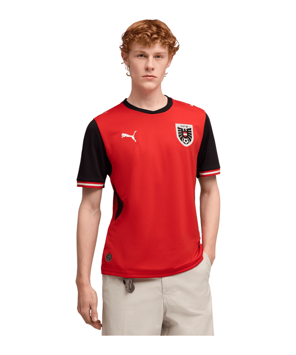PUMA ÖFB Österreich Replica Trikot Home WM 2026 Rot F01 - rot