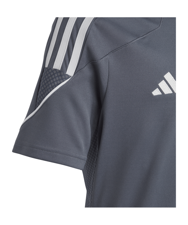 adidas Tiro 23 Trikot Kids Grau Weiss - grau