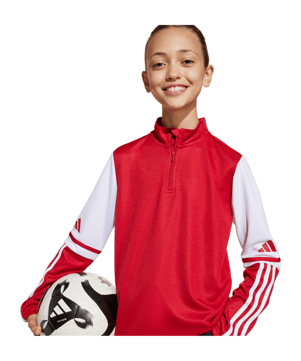 adidas Squadra 25 HalfZip Sweatshirt Kids Rot - rot