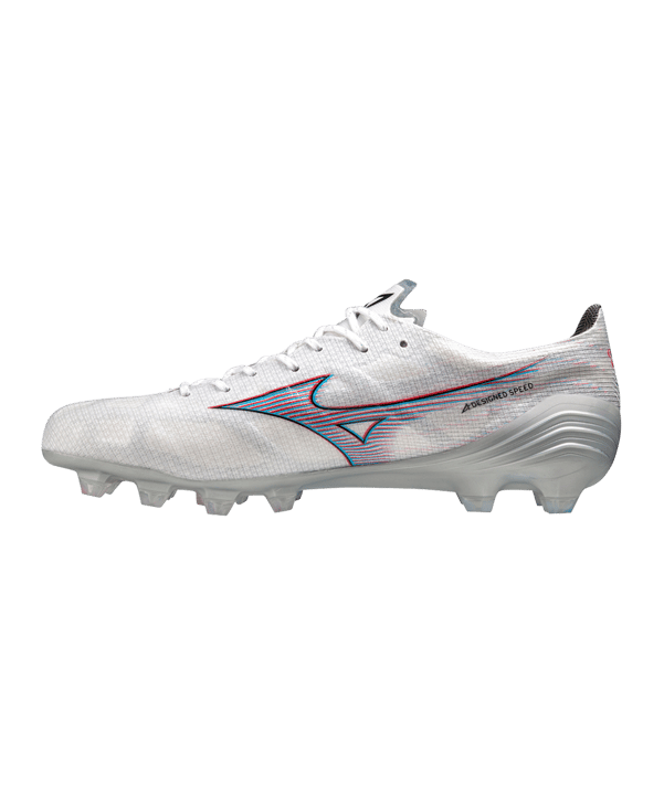 Mizuno Alpha Elite FG Weiss Rot F09 - weiss