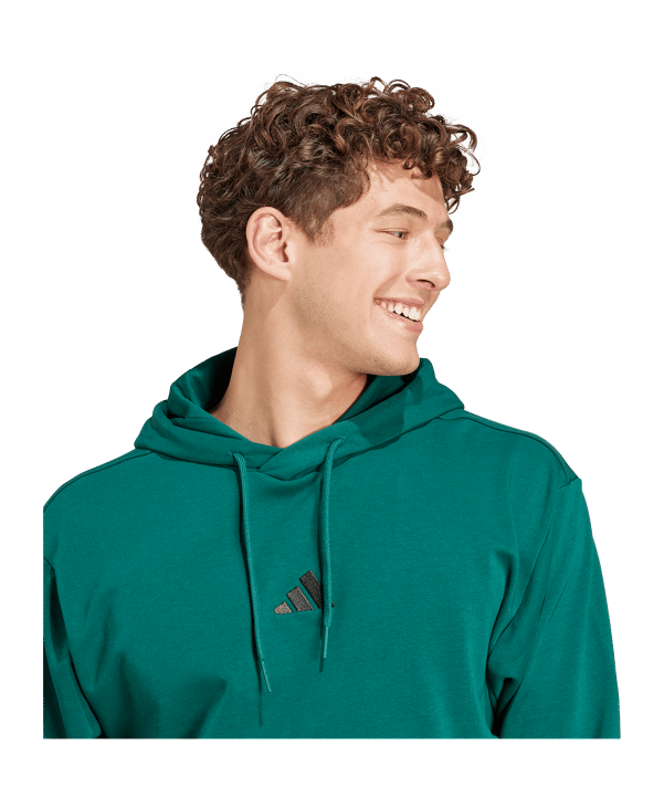 adidas Sportswear Essentials Feelcozy French Terry Hoody Grün - gruen