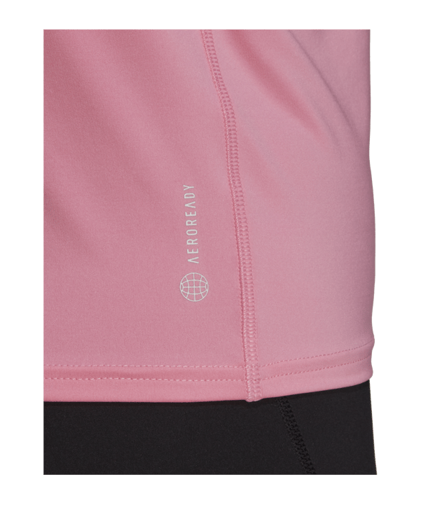 adidas Run Fast Running T-Shirt Made With Parley Ocean Plasti Damen Pink - pink