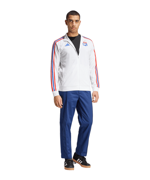 adidas Olympique Lyon DNA Track Sweatshirt Weiß - weiss