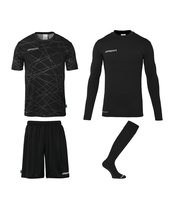 uhlsport Prediction Torwartset F01 - schwarz