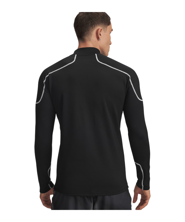 Under Armour Cold Weather Grid Longsleeve Mock T-Shirt Schwarz F001 - schwarz