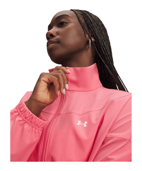 Under Armour Rival Woven Jacke Damen Rosa F600 - rosa
