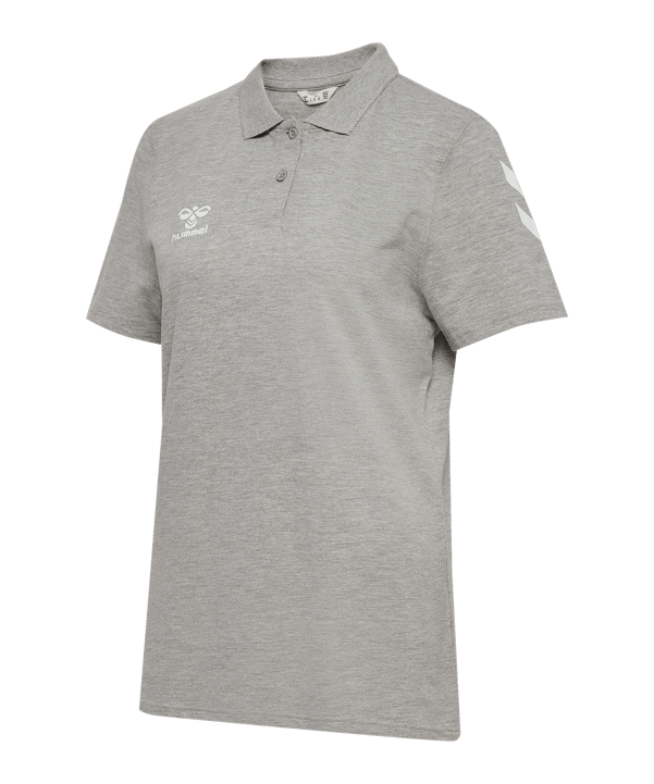 Hummel Go 2.0 Chevron Polo Damen Grau F2006 - grau