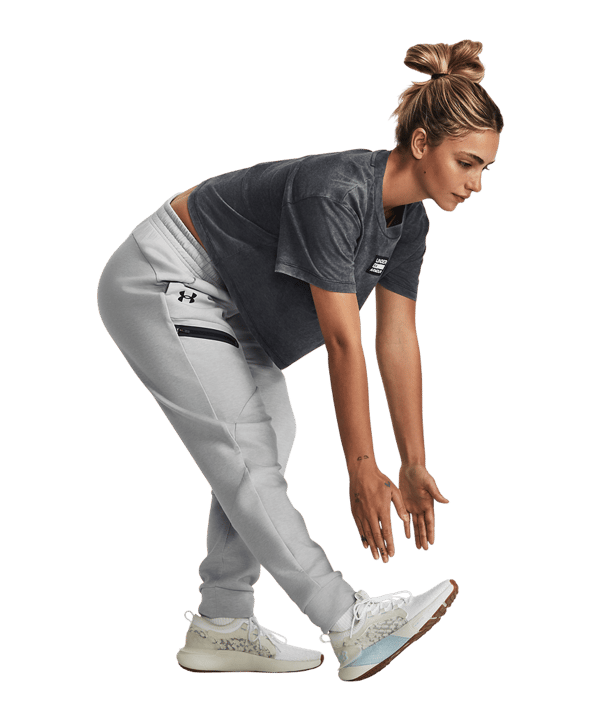 Under Armour Unstoppable Fleece Jogginghose Damen Grau F011 - grau