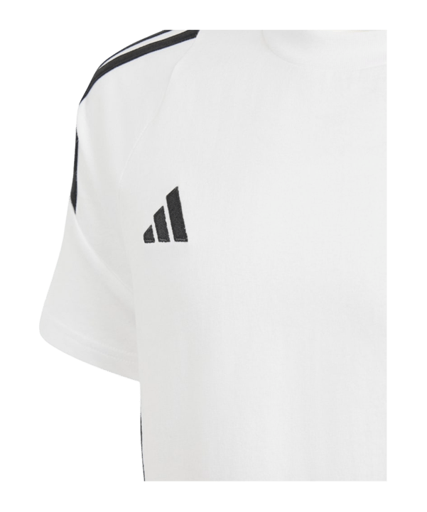 adidas Tiro 24 T-Shirt Kids Weiss Schwarz - weiss