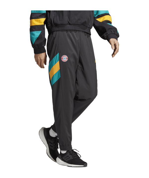 adidas FC Bayern München Icon Trainingshose Schwarz - schwarz