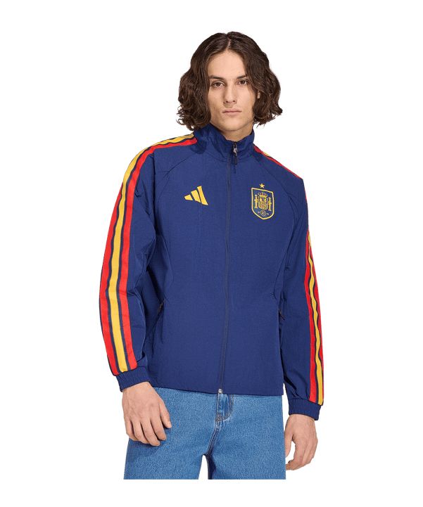 adidas RFEF Spanje Anthem Jas Blauw - blauw